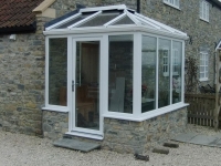 White uPVC conservatory
