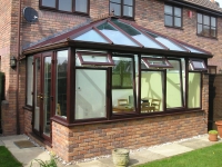 Woodgrain uPVC conservatory